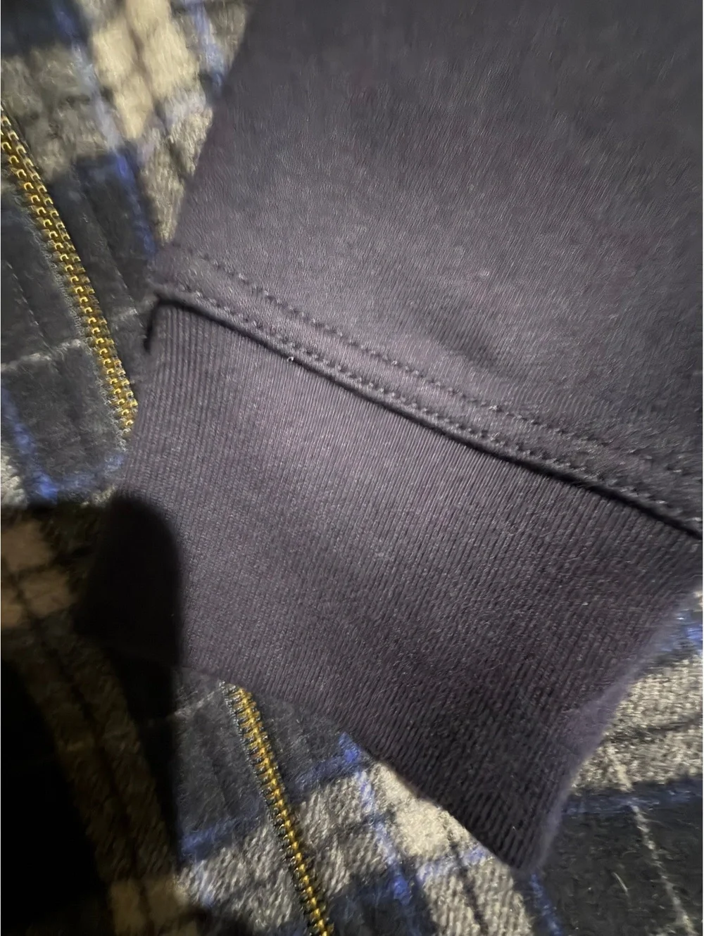 Banana Republic XL Men's Zip-Up Plaid Jacket with Sherpa Lin